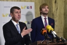 Zleva Andrej Babiš a Adam Vojtěch.