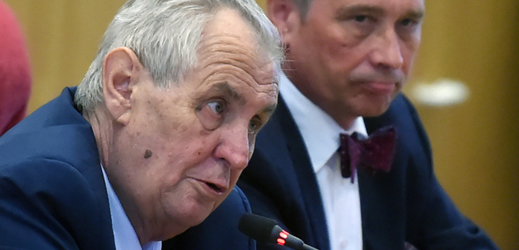 Prezident Miloš Zeman při návštěvě Moravskoslezského kraje. 