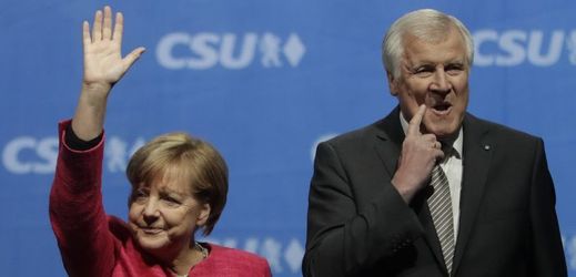 Angela Merkelová a Horst Seehofer. 