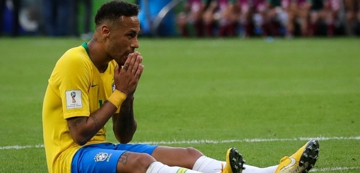 Brazilská hvězda Neymar na MS v Rusku. 