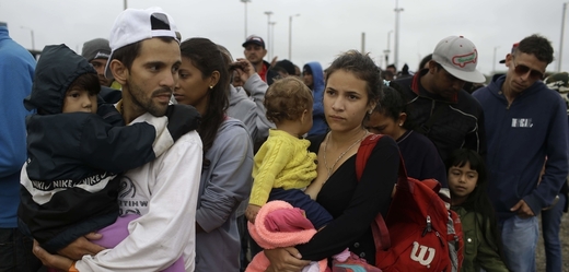 Venezuelští migranté v Peru.