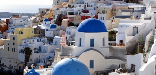 Santorini, Řecko.