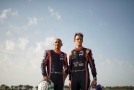 Jezdci Gabriele Tarquini a Thierry Neuville. 