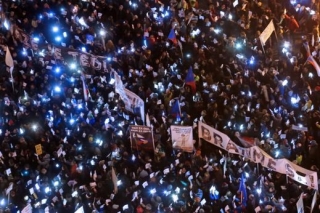 Demonstrace za Babišovu demisi.