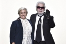 Silvia Venturini Fendi a Karl Lagerfeld.