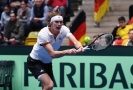 Německý tenista Alexander Zverev během úvodního kola Davis Cupu.