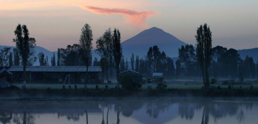 Sopka Popocatépetl.