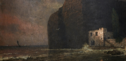 Schikanederův obraz Podvečer v zálivu.