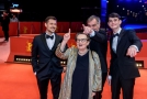 Režisérka Agnieszka Hollandová a herci Juraj Loj a Ivan a Josef Trojanovi na premiéře filmu Šarlatán.