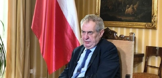 Prezident České republiky Miloš Zeman.