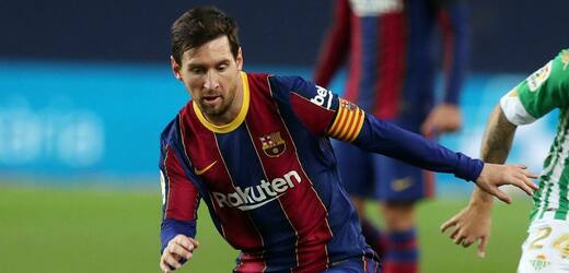 Lionel Messi ještě stále v dresu Barcelony.