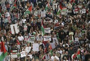 V Londýně se od loňského října koná 18. demonstrace na podporu Palestiny