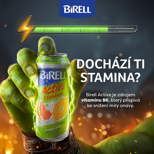 Dochází ti stamina? Dej si Birell Active!