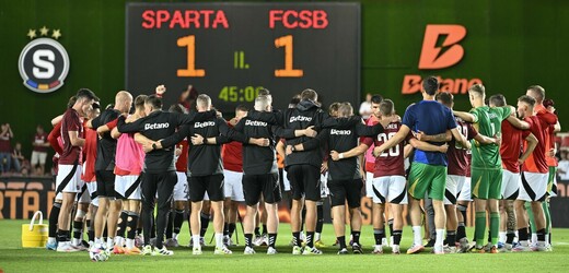 Fotbalisté Sparty remizovali doma v úvodu 3. předkola Ligy mistrů s FCSB 1:1