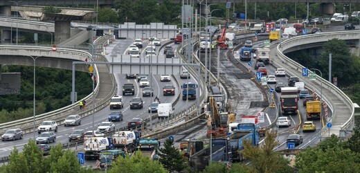 Na Barrandovském mostě v Praze začíná poslední část rekonstrukce