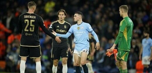 Fotbalisté Sparty utrpěli na hřišti ManCity debakl 0:5 a v LM poprvé nebodovali