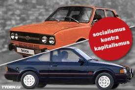 Škoda 105-136 *kontra* Ford Escort