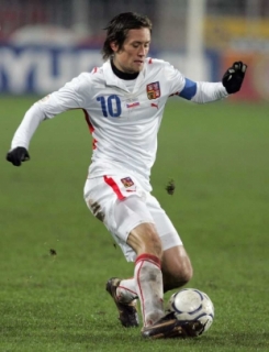 Tomáš Rosický. V národním týmu hrál naposled v listopadu 2007.