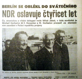 Ještě 7. října 1989 stačila NDR oslavit 40. výročí vzniku.