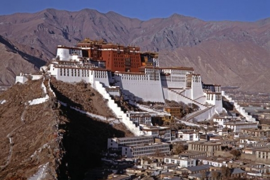 Palác Potala, zimní sídlo tibetského Dalajlámy.