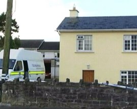 Dům v Longfordu, kde byla zavražděna Sharon Coughlan.