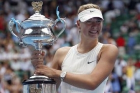 Vítězka tenisového Australian Open Ruska Maria Šarapovová.