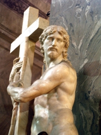 Socha Krista z kostela Santa Marie sopra Minerva.
